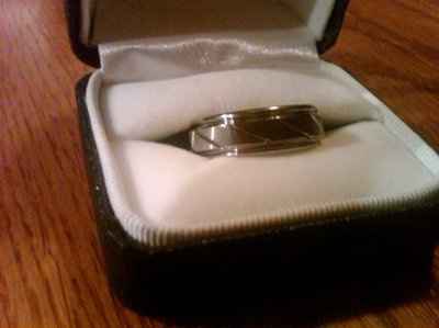 Let's see the Ring you purchased for the Man to be.....