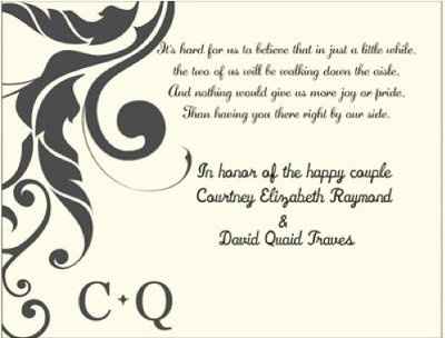 Rehearsal Invites