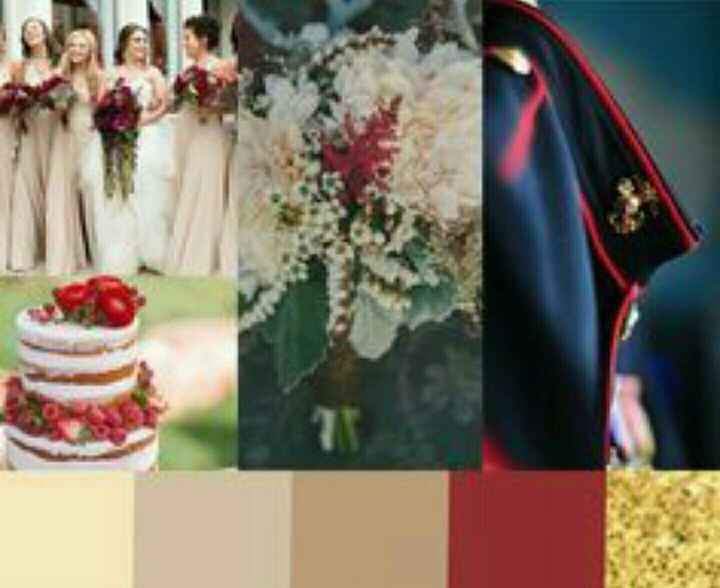 Military Wedding colors not red or blue