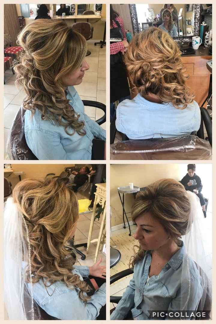 Bridal hair trial