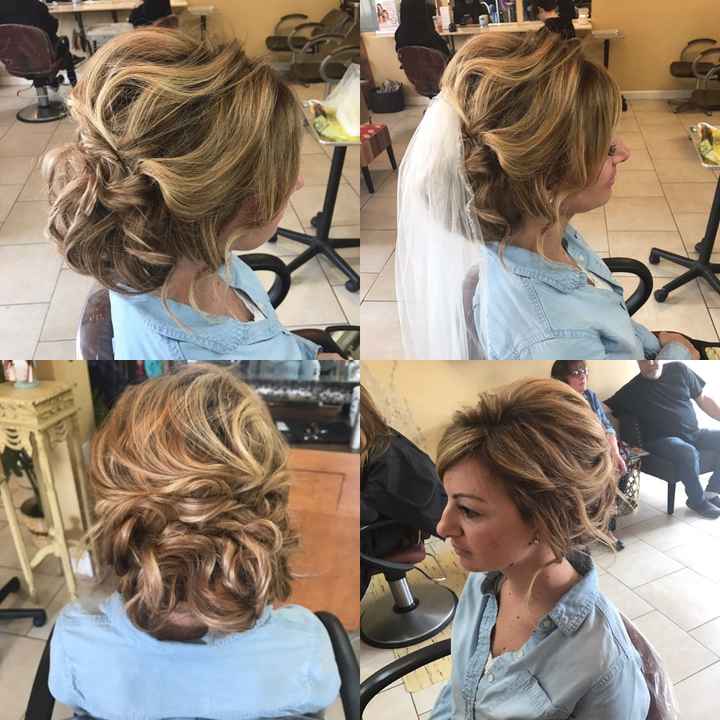Bridal hair trial