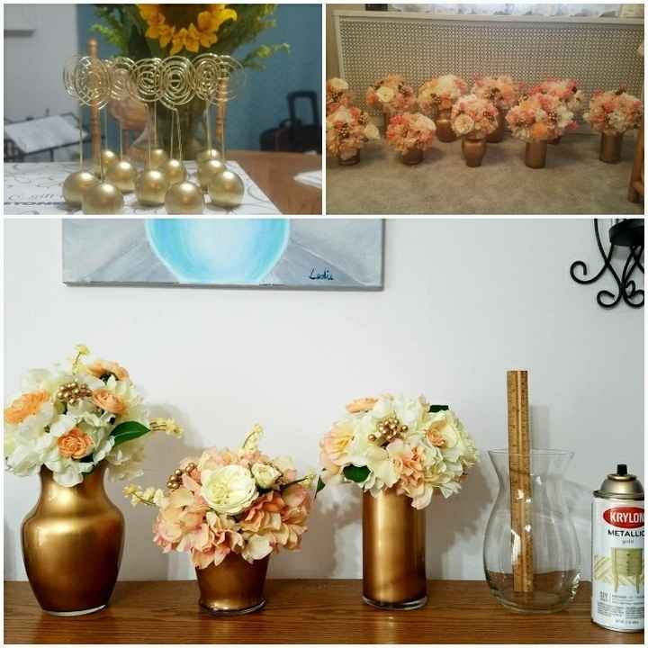 DIY gold candlesticks- opinions wanted for ideas in comments