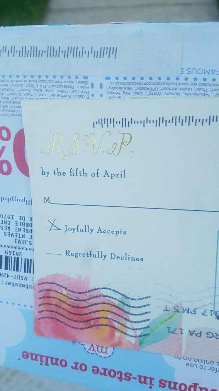 Invitation RSVP cards