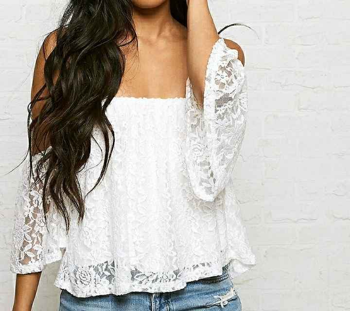 See-through white shirt