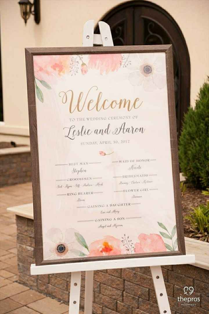 How do I list my future stepdaughters in the wedding program?