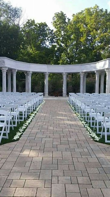 Aisle runners and fake flowers or things to line my aisle?