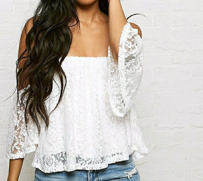 See-through white shirt