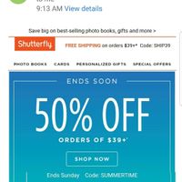 Shutterfly photobook coupons