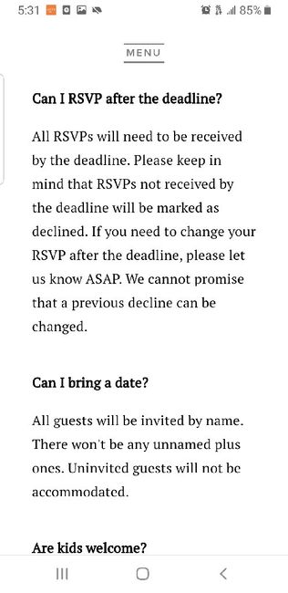 rsvp surprise! Long... 1