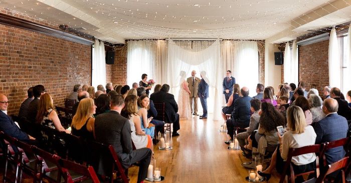 Upper level ceremony set up