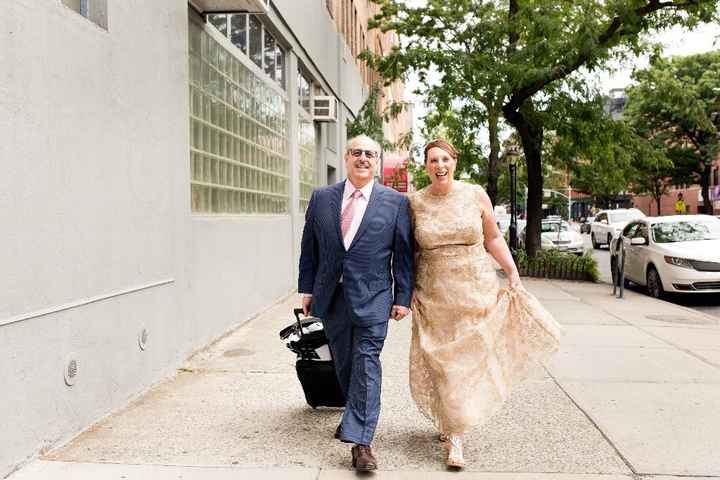 Walking to the venue