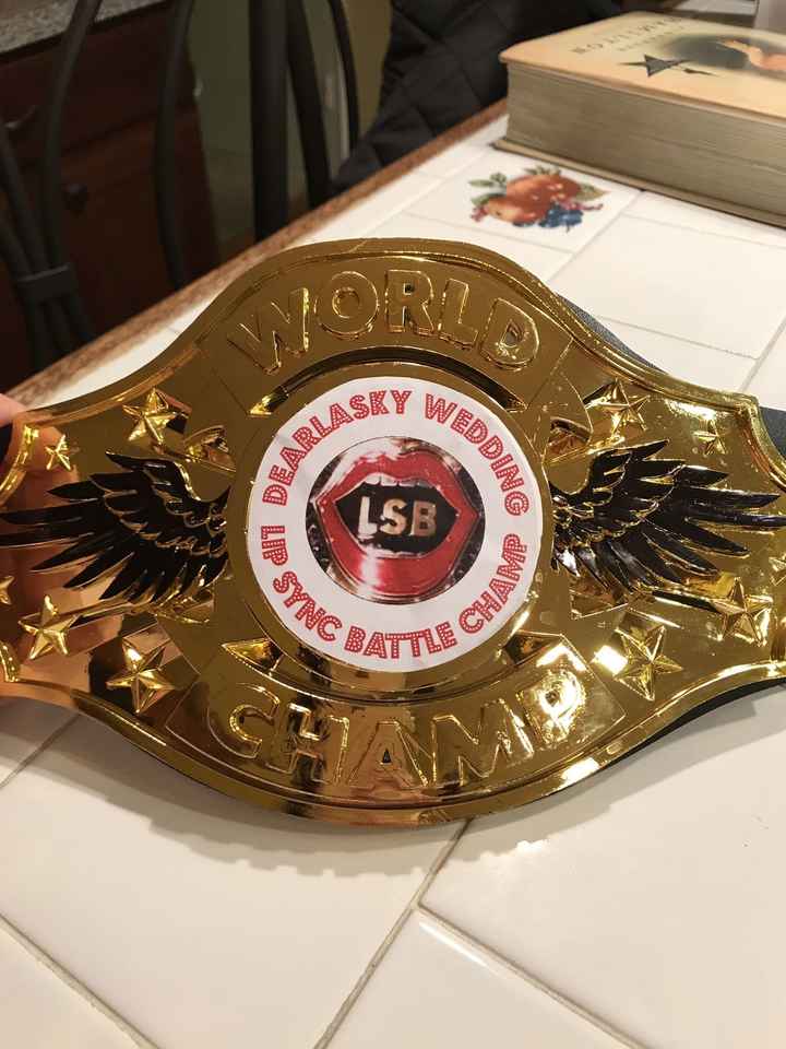 Lip Sync Battle Champion Belt