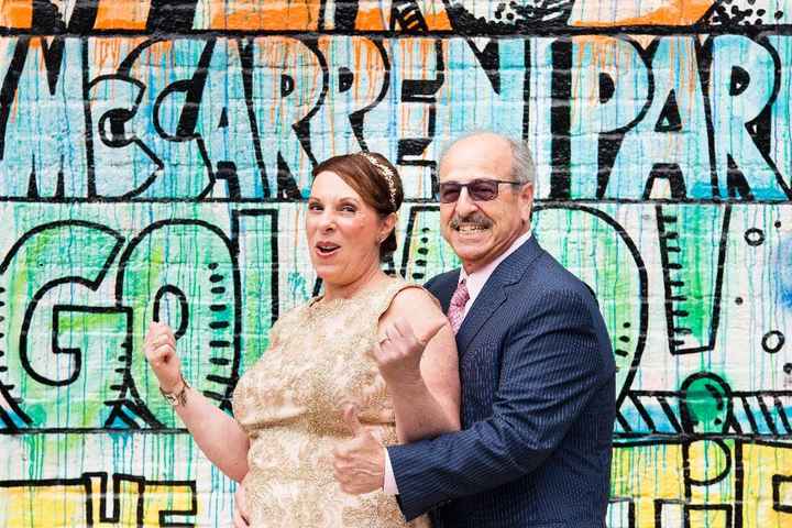 In front of a sneaker store across the street from our venue.  We scoped this out a few weeks before