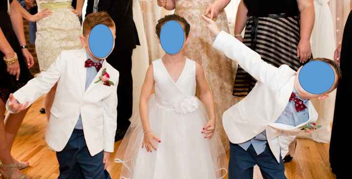 Flower girl and ring bearers