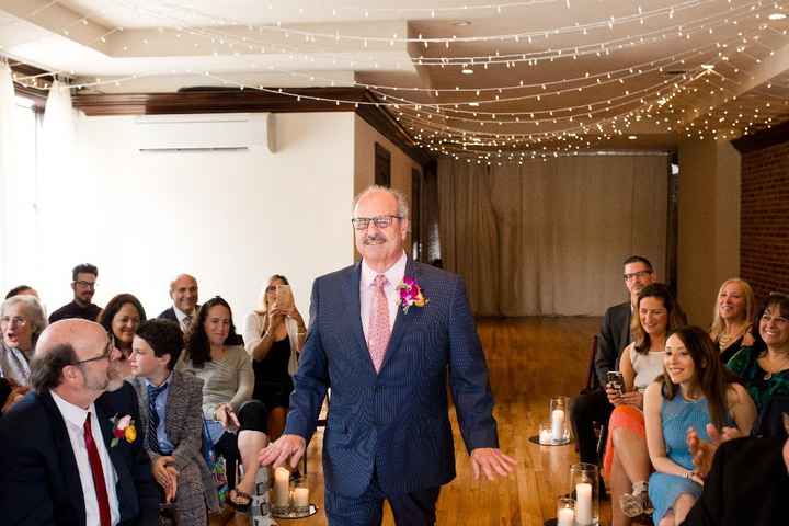 My honey strutting down the aisle.
