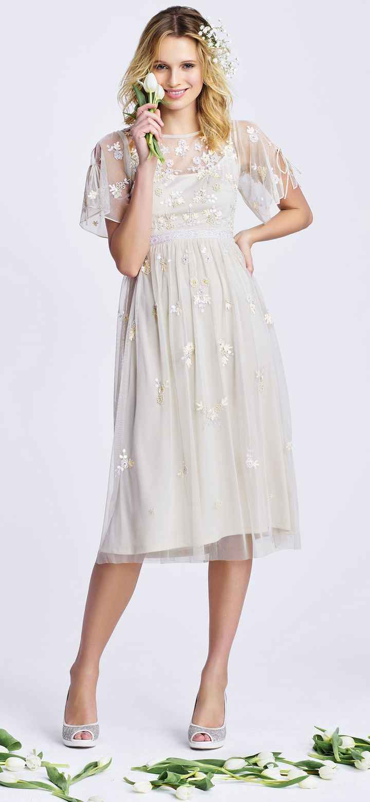 Adrianna Papell floral beaded midi dress