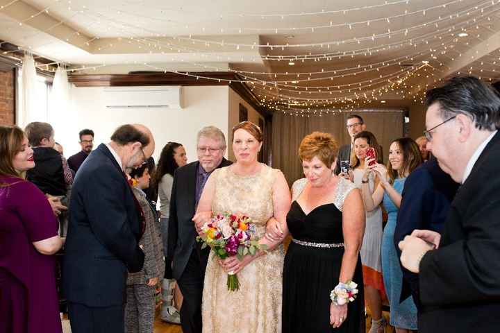 My bouquet and wrist corsage