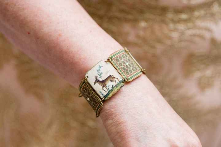 My bracelet.  My wedding gown was gold.