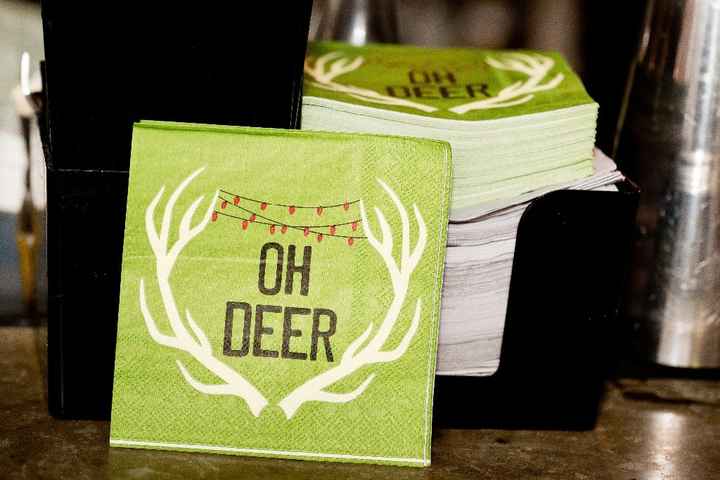 napkins (purchased at Home Goods during the holidays)