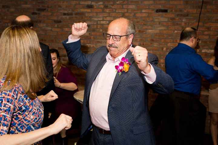 My hubby gettin' down with our friend Debra