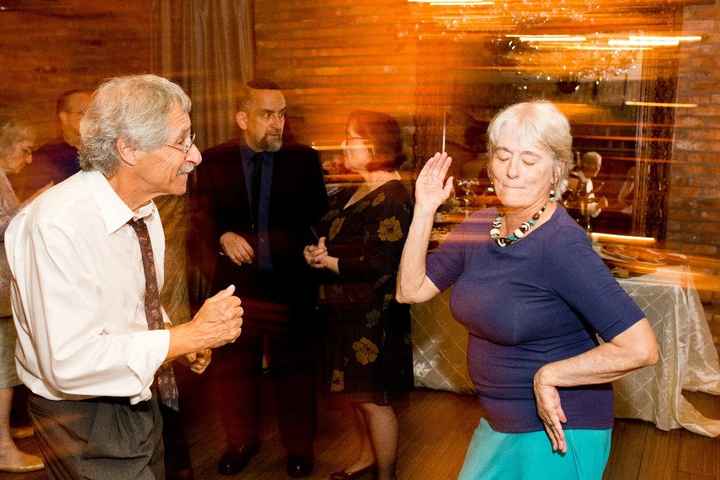 Our 70+ year old cousins.  They were on floor all night!