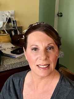 After make-up.  Paula did very light airbrush make-up and made sure to blend it into my neck so you 