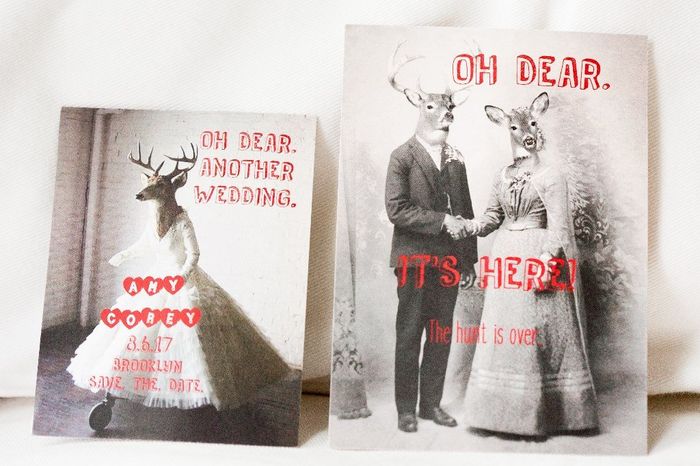 STD and front of invitation