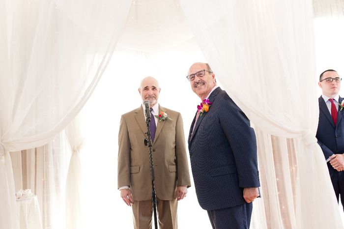 My sweetheart and his brother/our officiant.