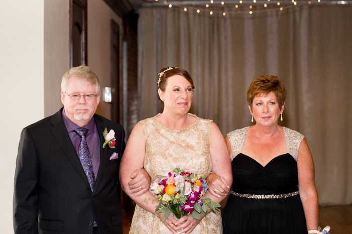 walking down the aisle