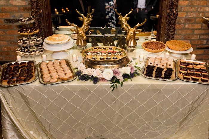 dessert table