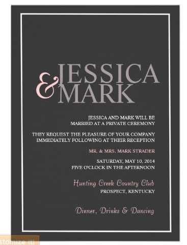 Invite wordings when it's reception-only? - 1