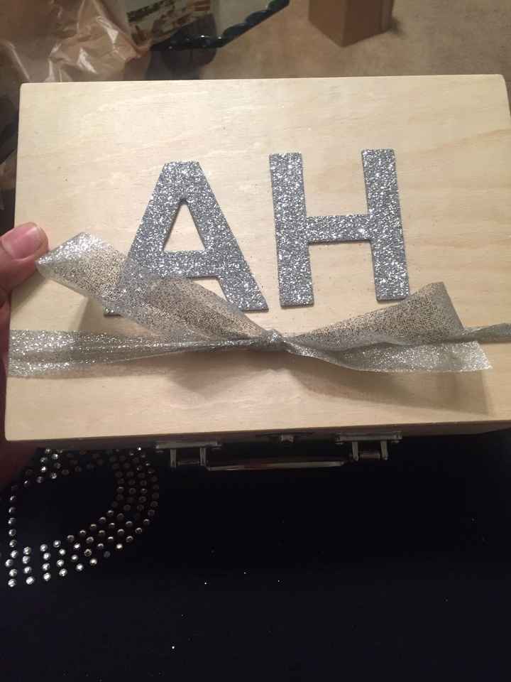 My brides maid boxes all done !!!!