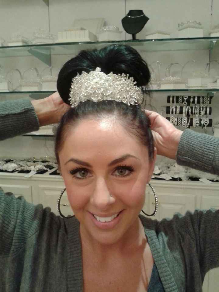 Show me your bridal crystal headband