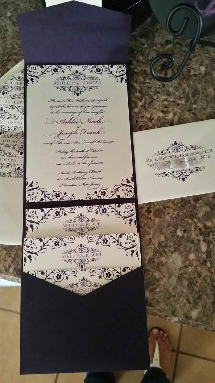 Invitations came in the mail!!