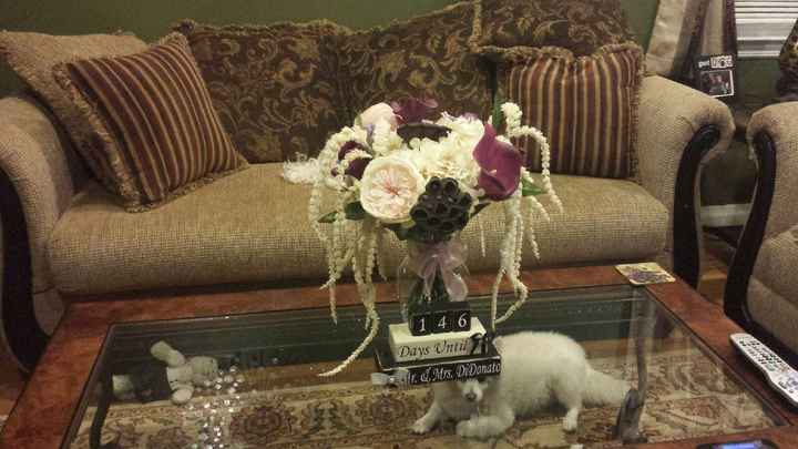 bouquet i made for my coffee table!
