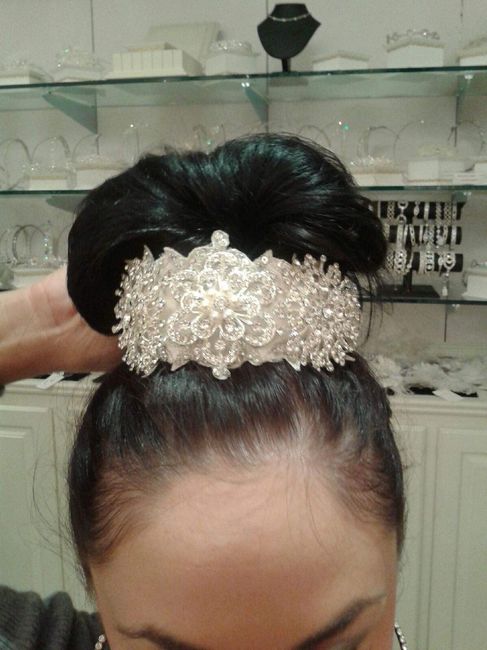 Show me your bridal crystal headband