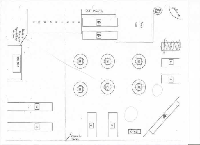ceremony/reception setup