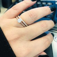 Who has a rose gold ring? - 1