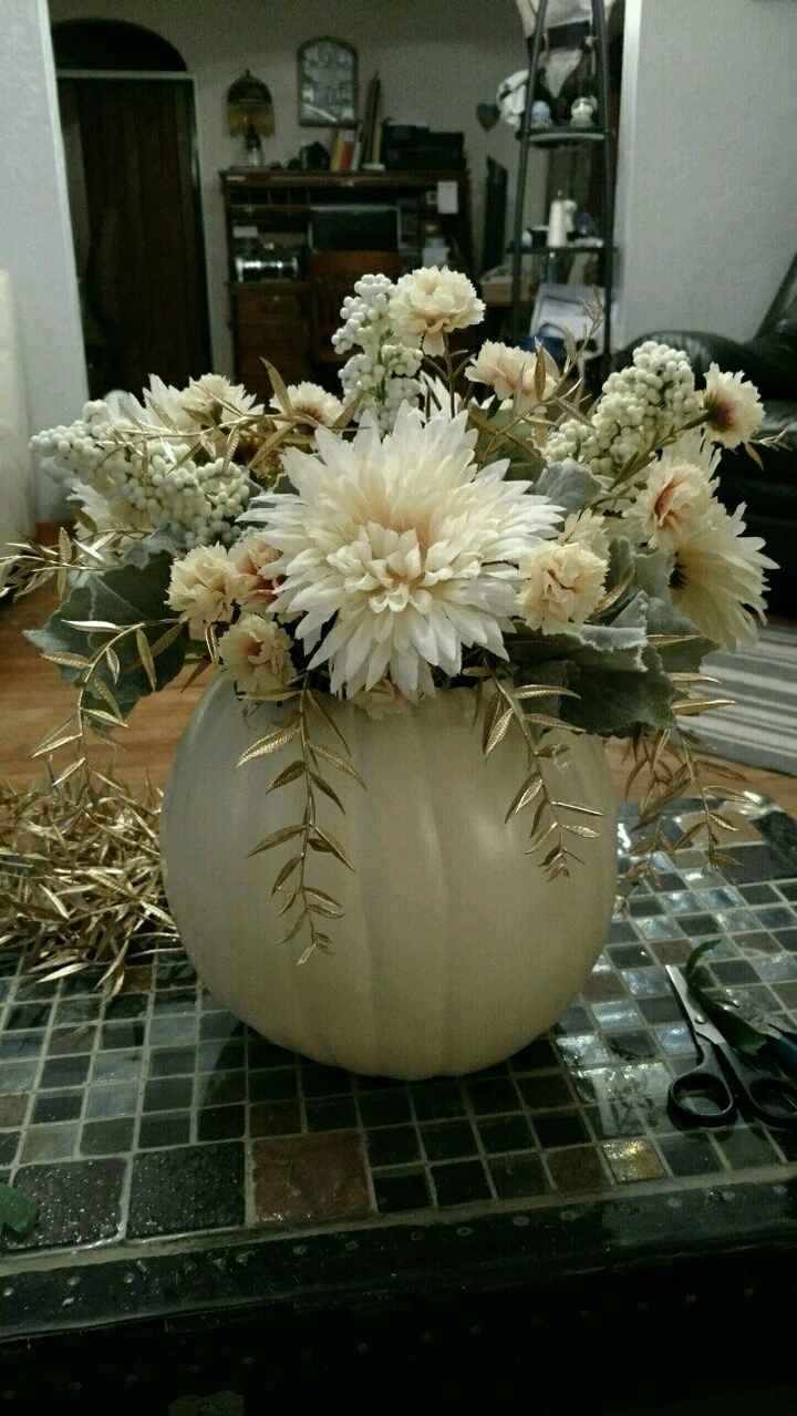 Pumpkin arrangements!