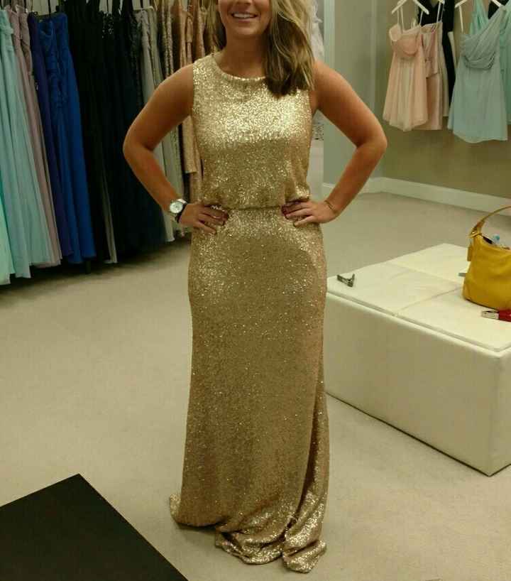 Gold Bridesmaid dresses on all body types