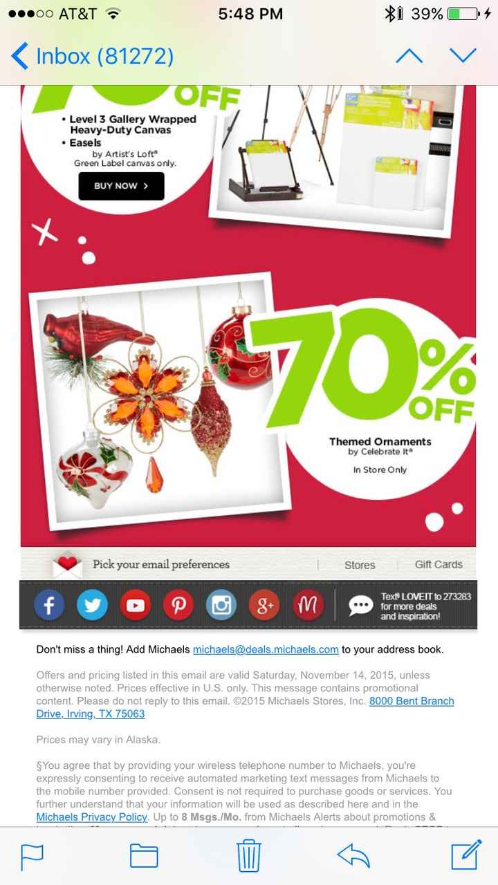 PSA: Michael's sale 7 things 70% off! Only until close today!