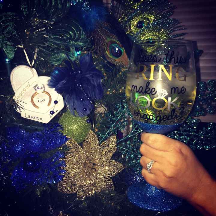 Engagement Christmas ornaments!