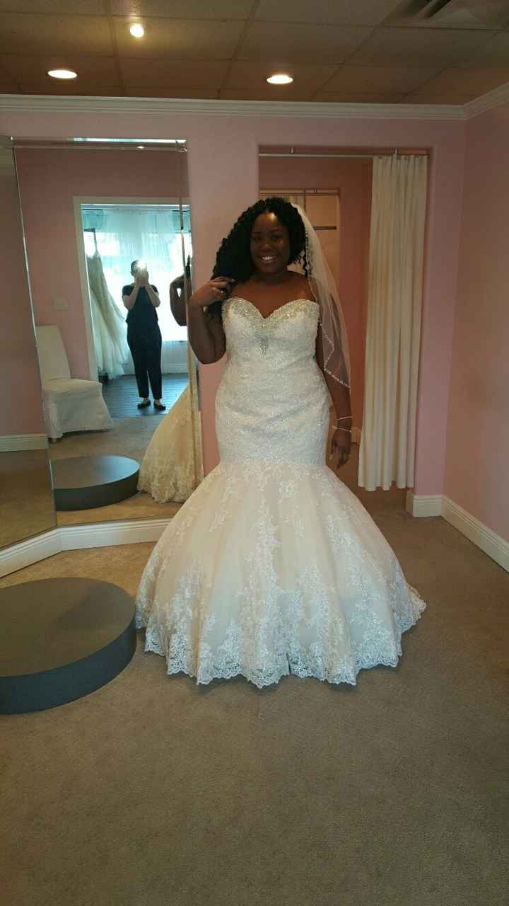 MY DRESSSSSSS... plus size brides unite!