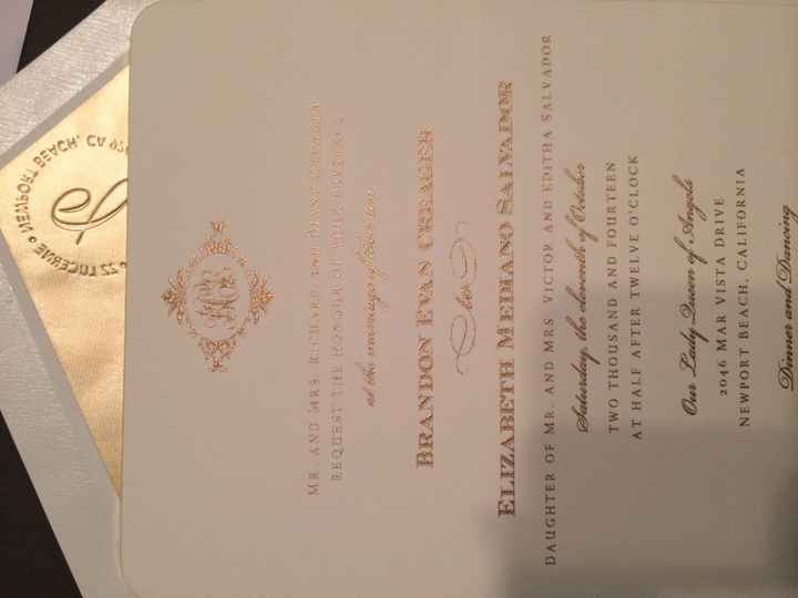 Invitations came but crooked :(