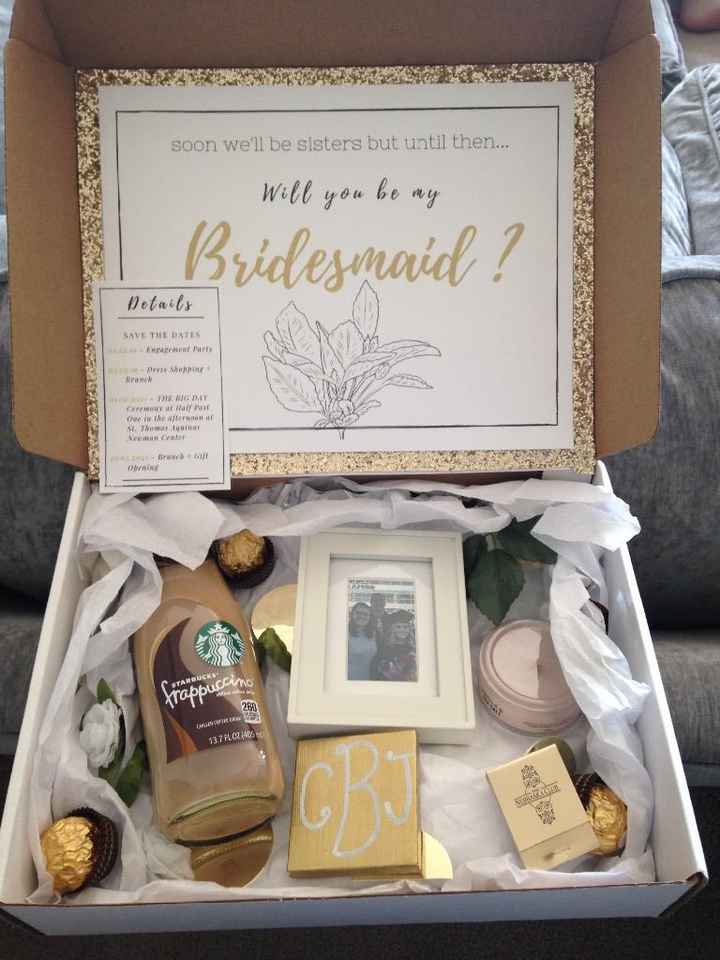 Bridesmaid proposal boxes