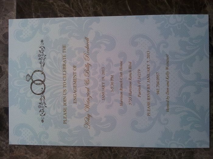 Engagement Party Invites **Pic***