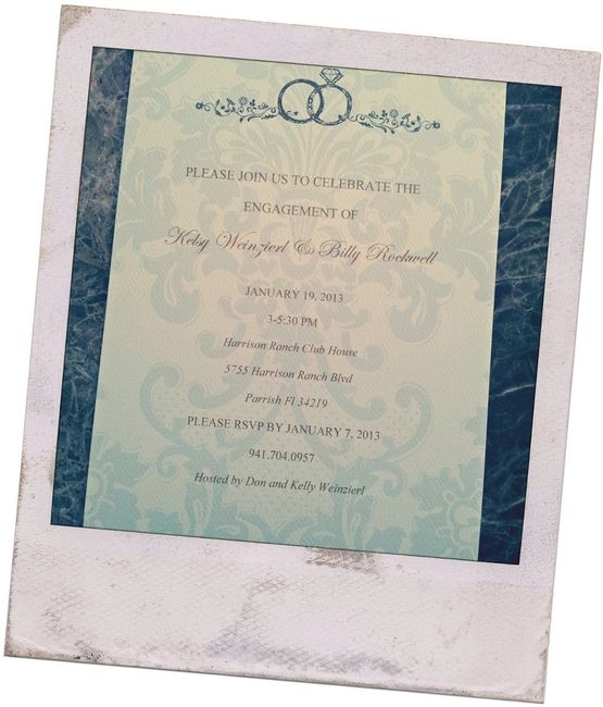 Engagement Party Invites **Pic***