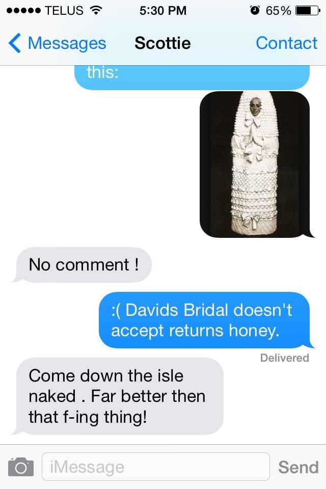 Spin off of Fit Bride's "ugly bow dress". Hehe....