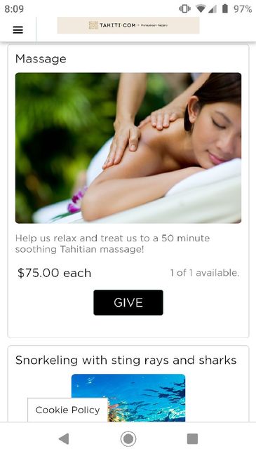Honeymoon Fund - 5