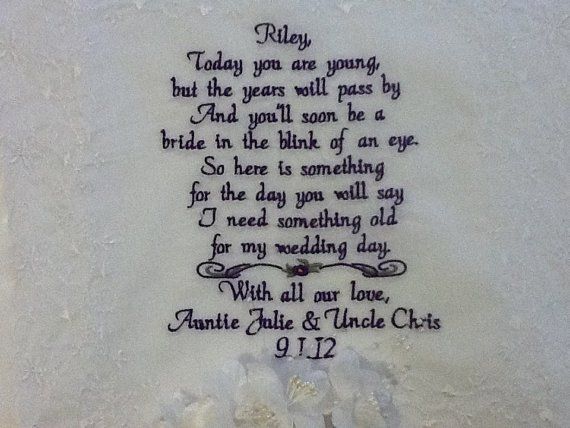 So excited -- Flowergirl Hanky